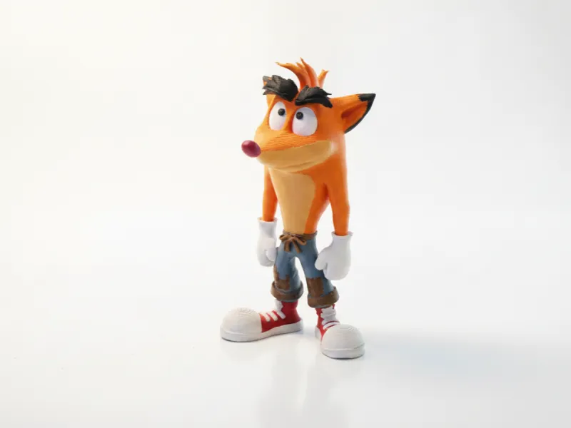 Crash Bandicoot Figurine Gaming Collectible 3D Printable