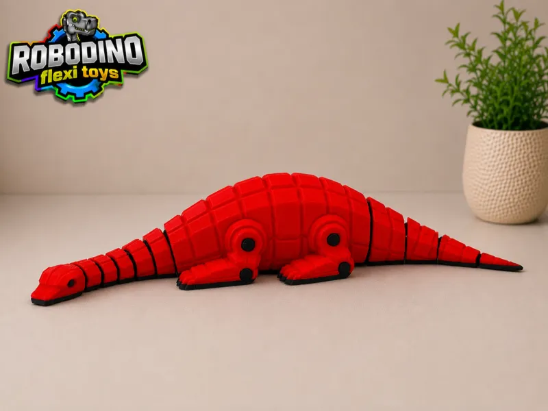 Articulated flexi toy - Robot dinosaur set - Brachiosaurus