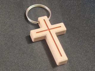 Cross Keychain