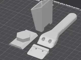 Scraper with holder (leote)