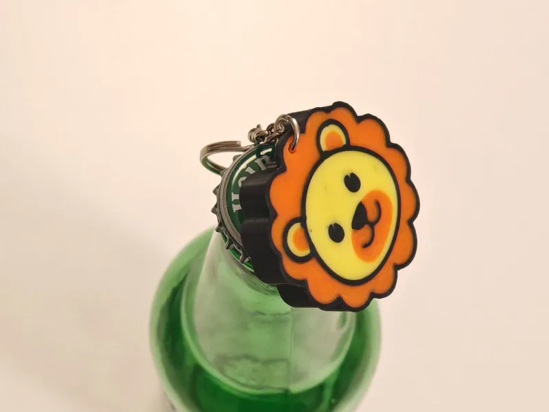 🦁귀여운 사자 병따개 열쇠고리 – 동물 3D 프린트