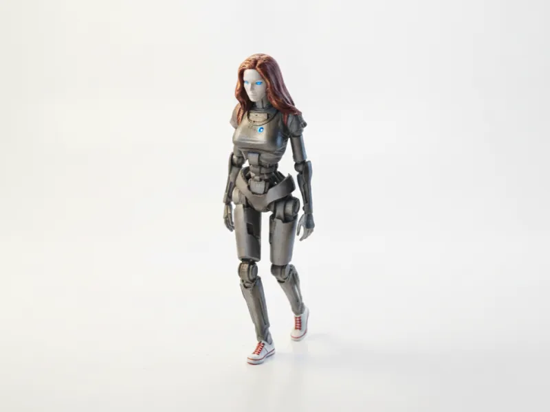 Robochic Vrouwelijke Cyborg Figuur 3D Printbaar
