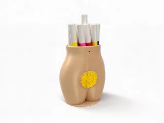Human-Figure Sculpture Vase, Pen Holder, Storage Box