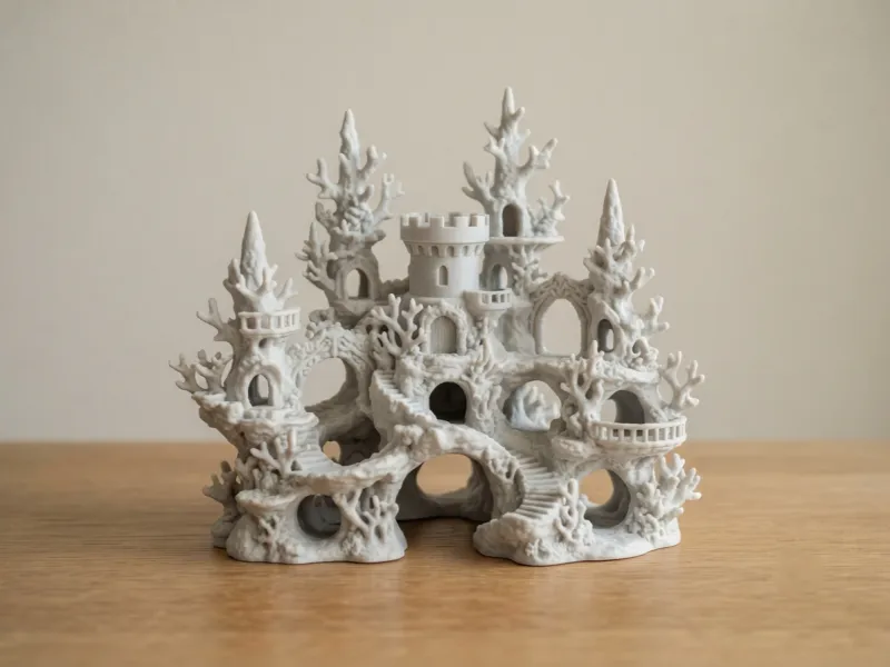 Castelo de Coral da Série Aquário