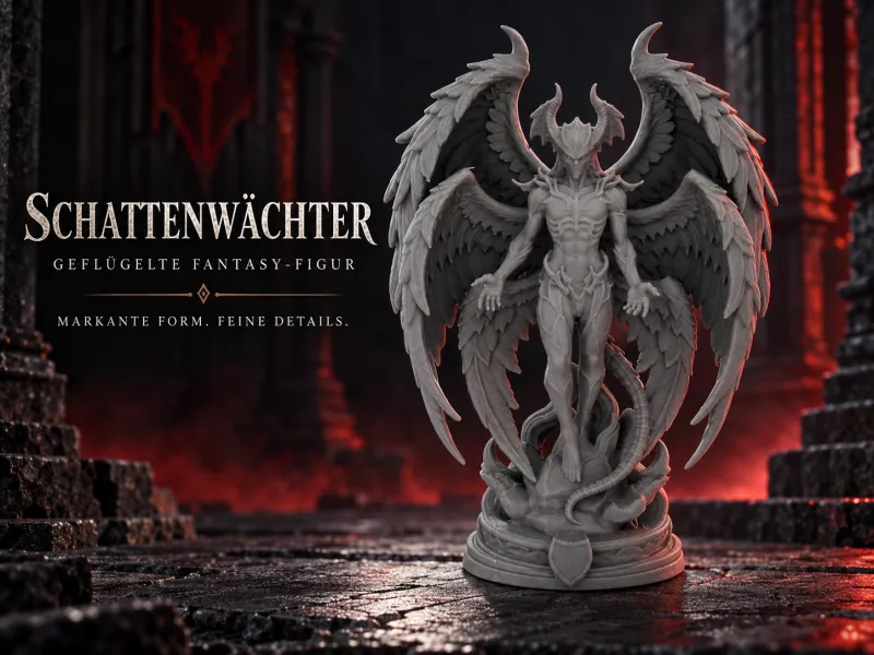 Guardião das Sombras – Figura de Fantasia Alada