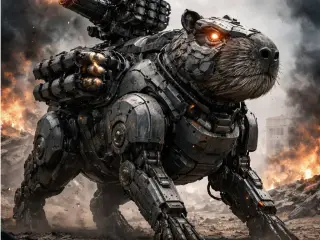 Capibara robot de guerra