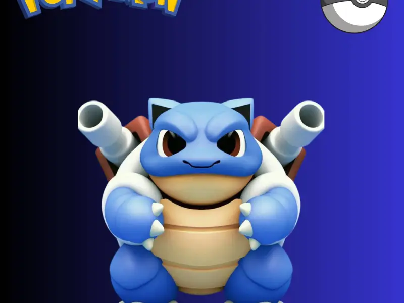 Blastoise Pokemon Multicolor (4 colores)