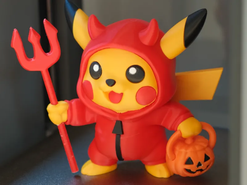 Pikachu x Satan (Devil-chu) (Multi-pièces / Sans AMS / 3MF) 😈⚡