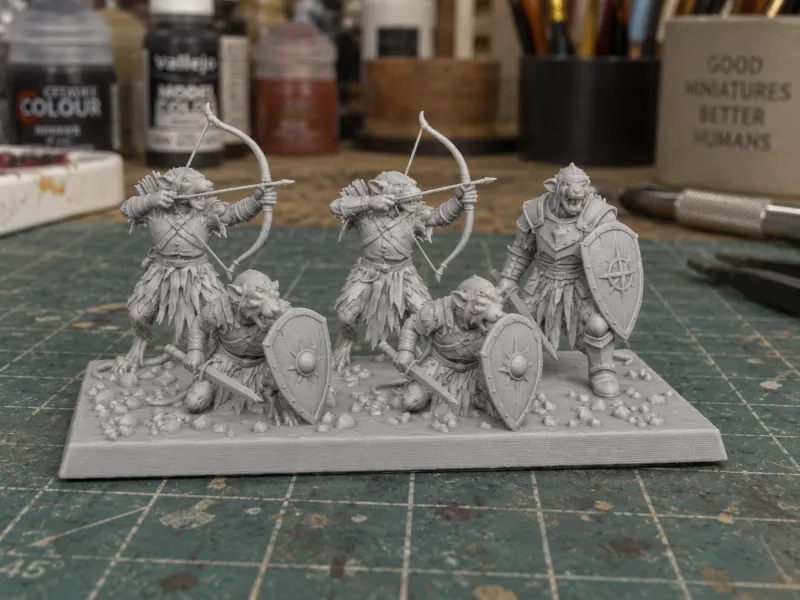 Ratmutant frontlinie squad boogschutters/krijgers/schilddragers