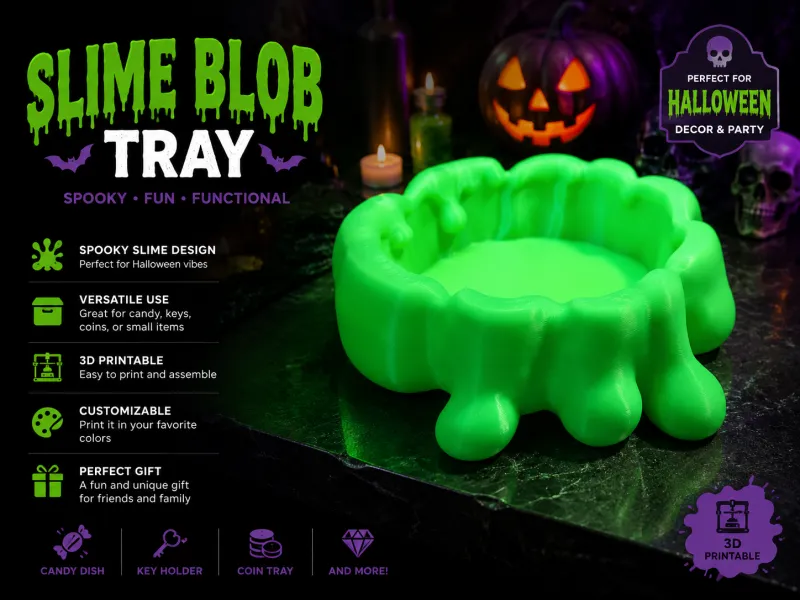 Halooween decor Slime bowl