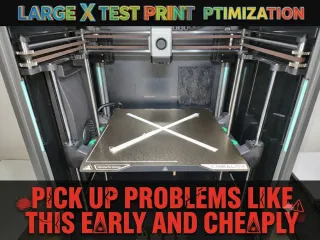 X Shaped Test Print - First layer Optimization