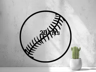 Baseball one string Wall Art