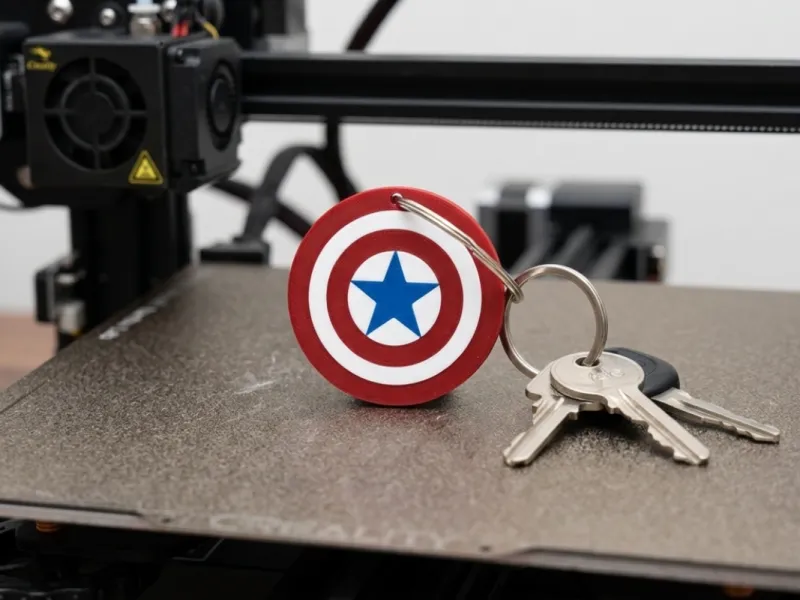 llavero escudo capitan america
