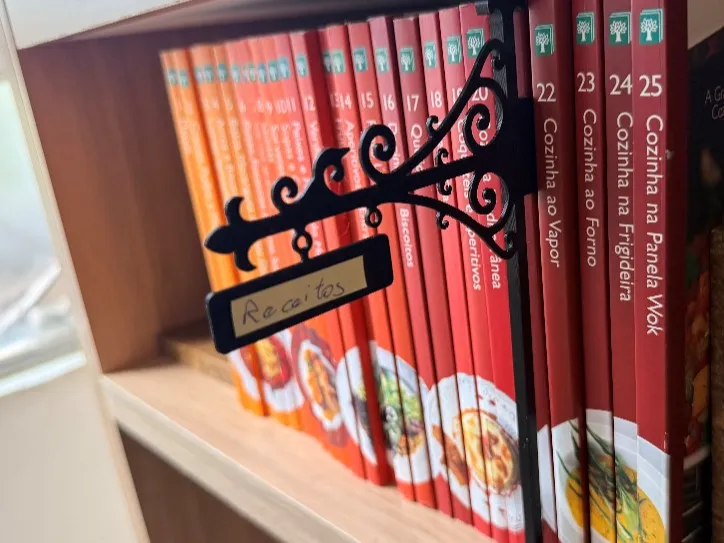 Vintage Pole - Bookshelf tag organizer - Divider - Labels
