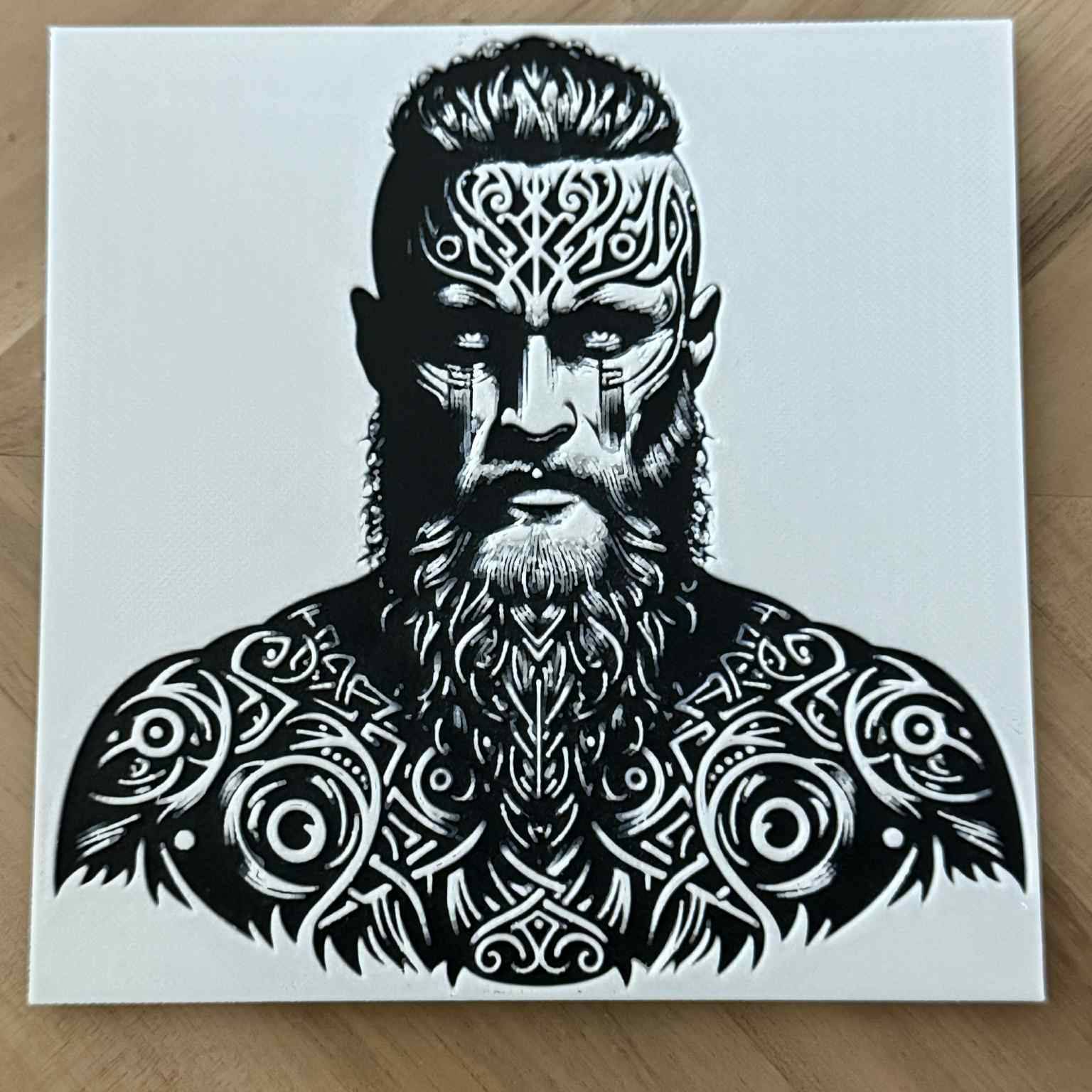Hueforge Files 3D Printer Files | 3MF File | Viking Hueforge art | Creality Cloud