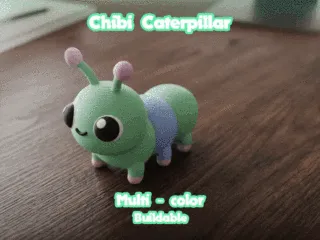 Chibi Multicolor Caterpillar