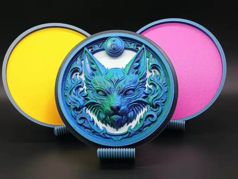 Spirit Fox Wall Art Layered Decor