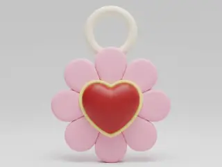 Sweet Blossom Heart Charm – Noah0x03