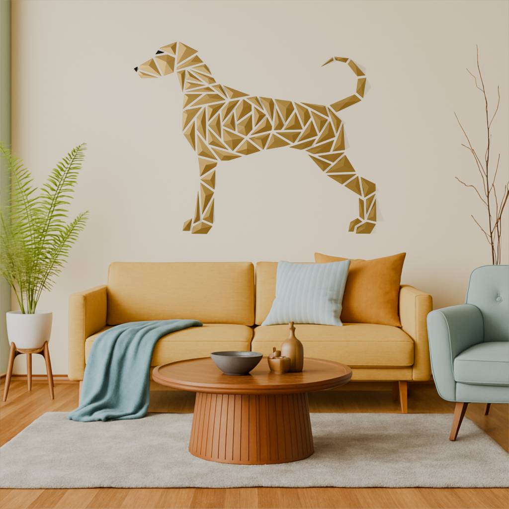 Geometric dog wall art - “German-Shorthaired-Pointer style”
