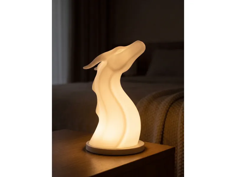 Dragon Lamp 3D Print | Minimalist Fantasy Table Lamp