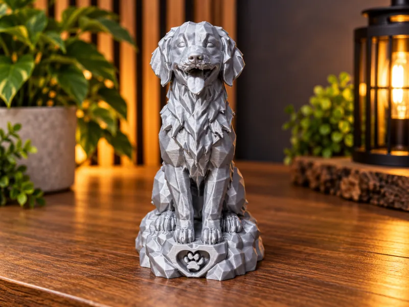 Happy Dog Statue – Loyal Dog Decorative Figure