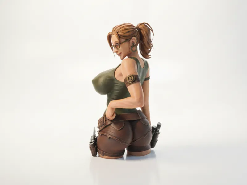 Busty Babe Female Figure Statue 3D Printable