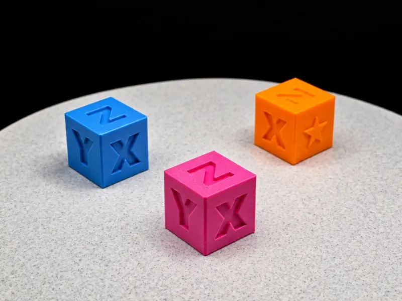 Minimal XYZ Calibration Cube ⚙️🧪