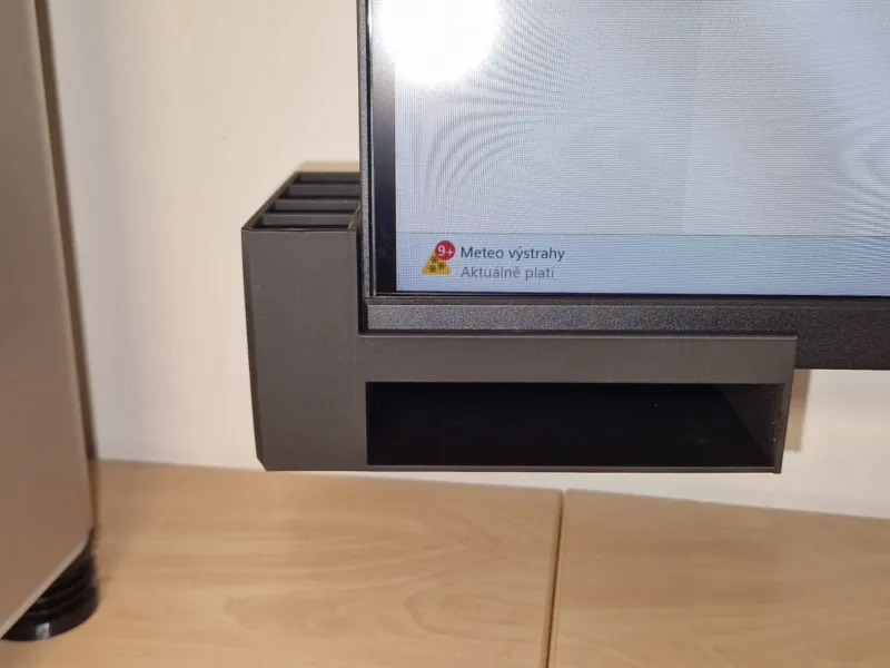 Soporte para bolígrafo y notas bajo el monitor - organizador