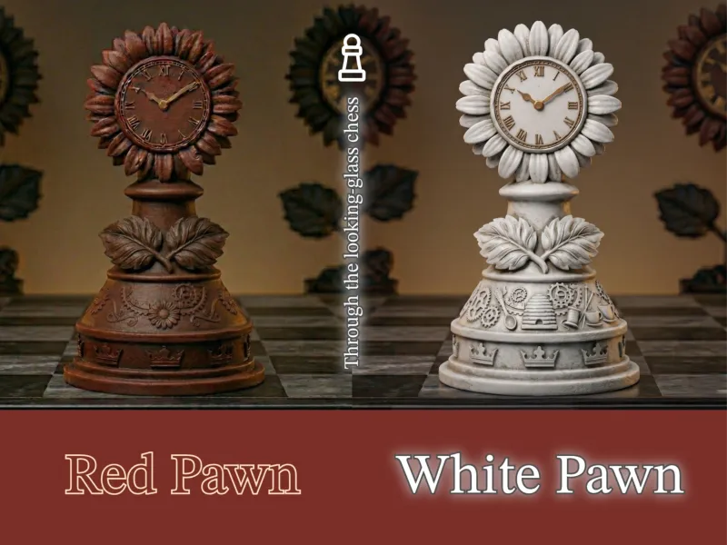 The Talking Daisies: White & Red Pawns