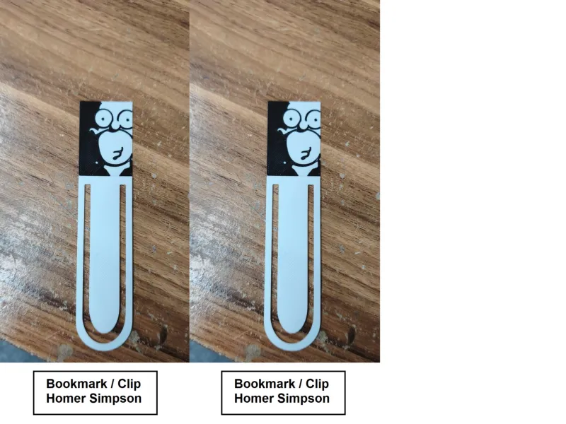 Bookmark / Clip - Homer Simpson (Dual Color)