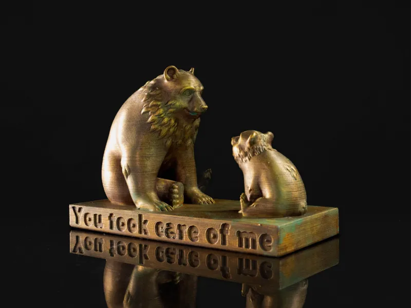 Mama Bär und Jungtier