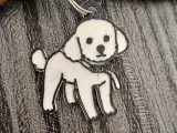 Cute Caniche keychain-0