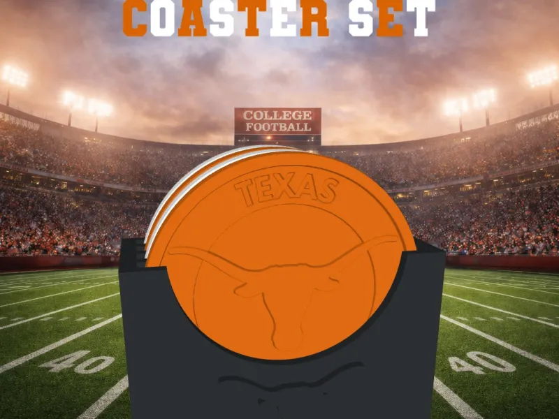 Texas Longhorns Coaster Set (NCAA/SEC)