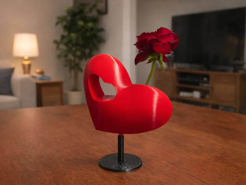 Valentines Heart for a Love or red rose