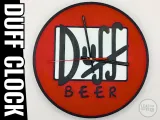 DUFF BEER CLOCK - COMPLETE - NO AMS-0