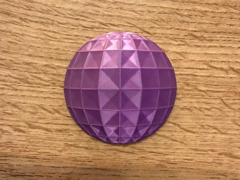 Low poly Disco ball badge / keychain