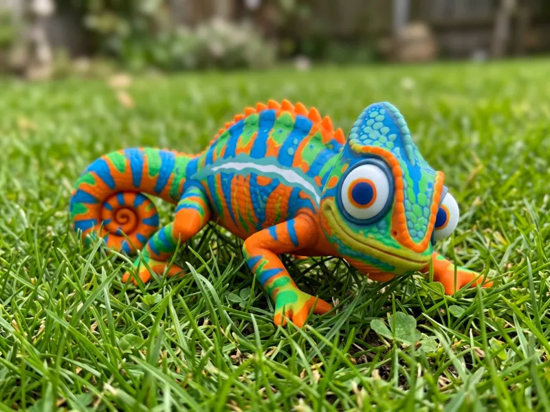 Superkleurrijke kameleon