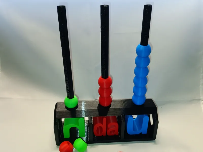 Ábaco Educacional Imprimível em 3D – Ferramenta de Aprendizagem de Matemática