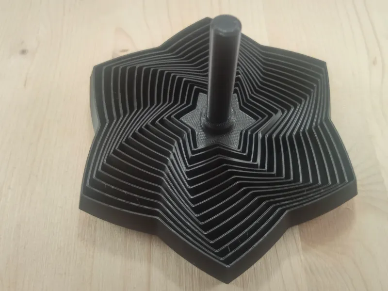 Reuleaux Driehoek Ster Fractal Fidget met Handvat