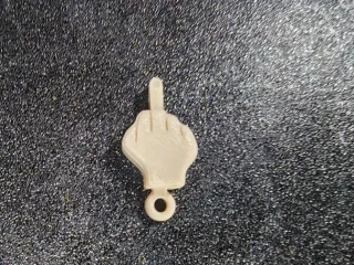 Mini Flip Middle Finger Keychain