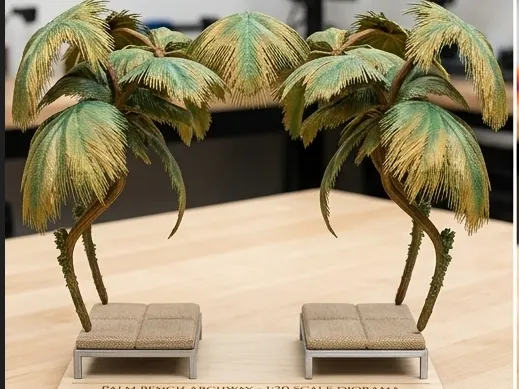 palms and chairs