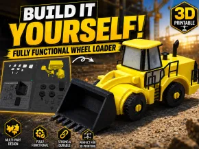 🚜 Fully Functional Wheel Loader - Multipart