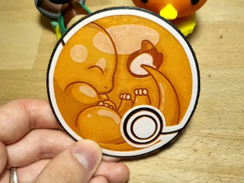 Cute Charmander inside a pokeball COASTER