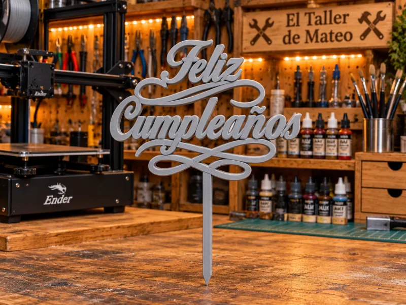 Topper Feliz Cumpleaños – El Taller de Mateo