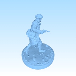 WW1 French soldier Corps Franc Commando pistol 1