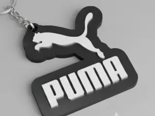 Puma logo keychain