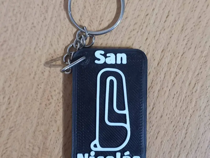 San Nicolás Circuit keychain