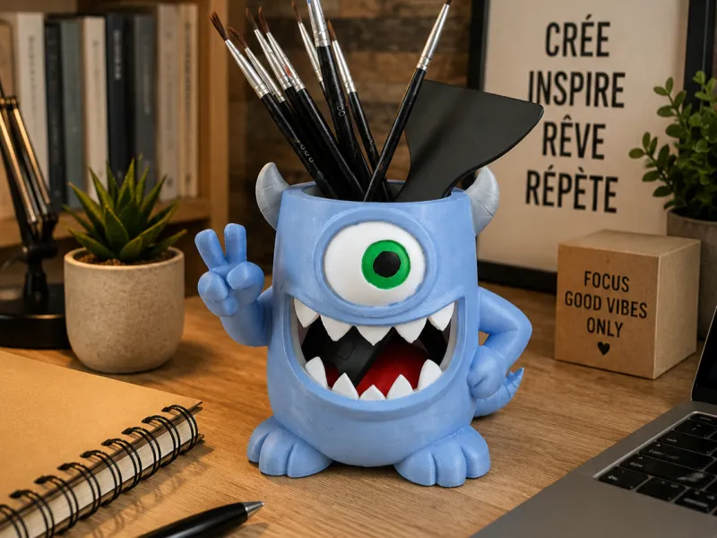 Leuk en schattig monster pennenbak