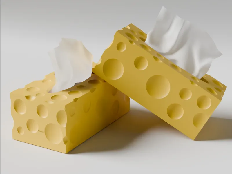 Cheese-Tissue Box 3D Print STL File –Decro Tissue Holder