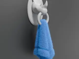 Rhino hand towel holder